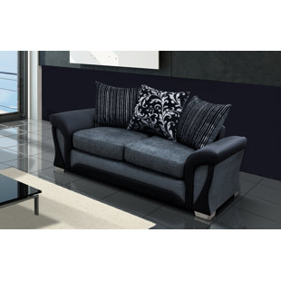 Black floral deals sofa